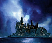 Harry Potter Artwork Harry Potter Artwork Full Moon at Hogwarts